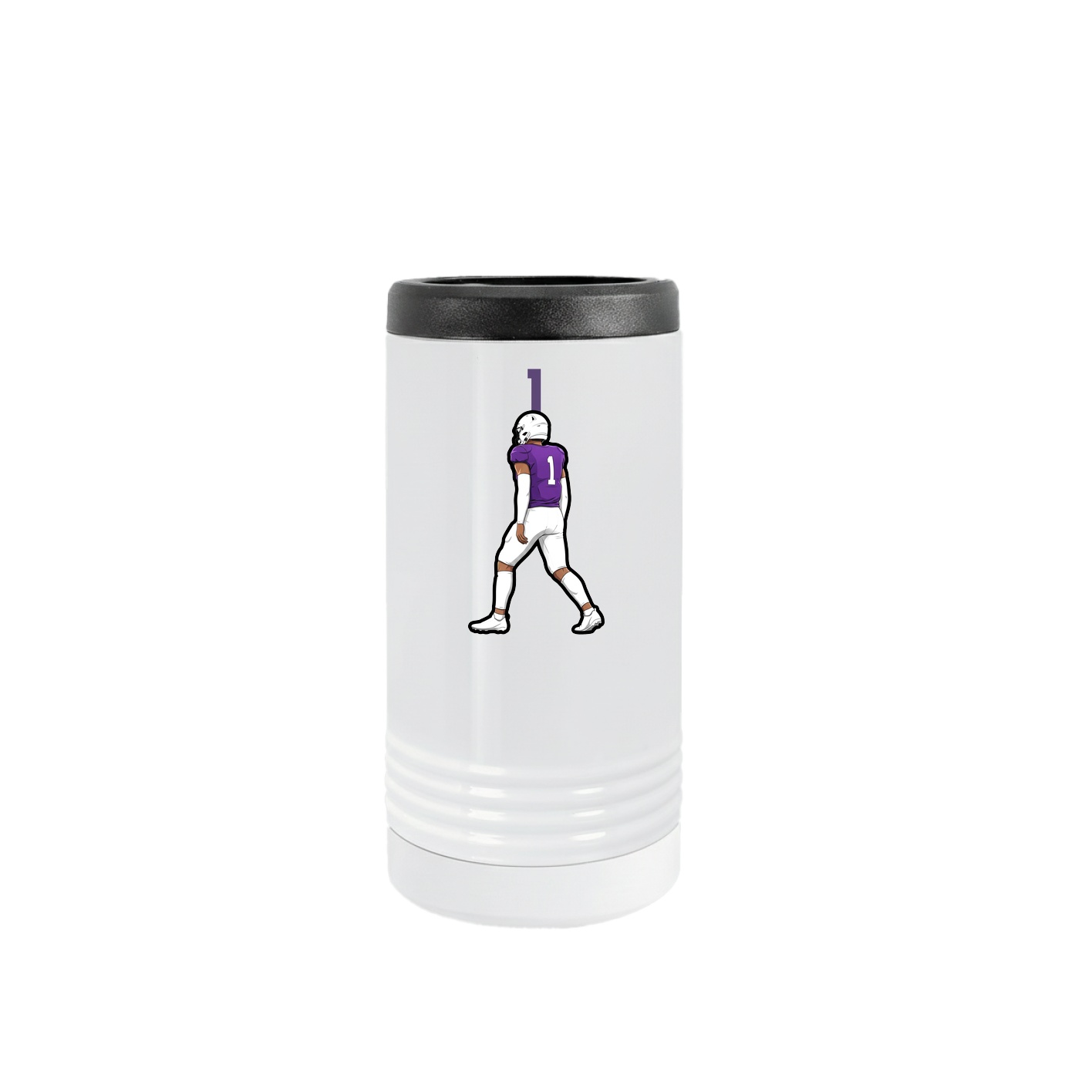 Slim Beverage Holder — Number Top in White