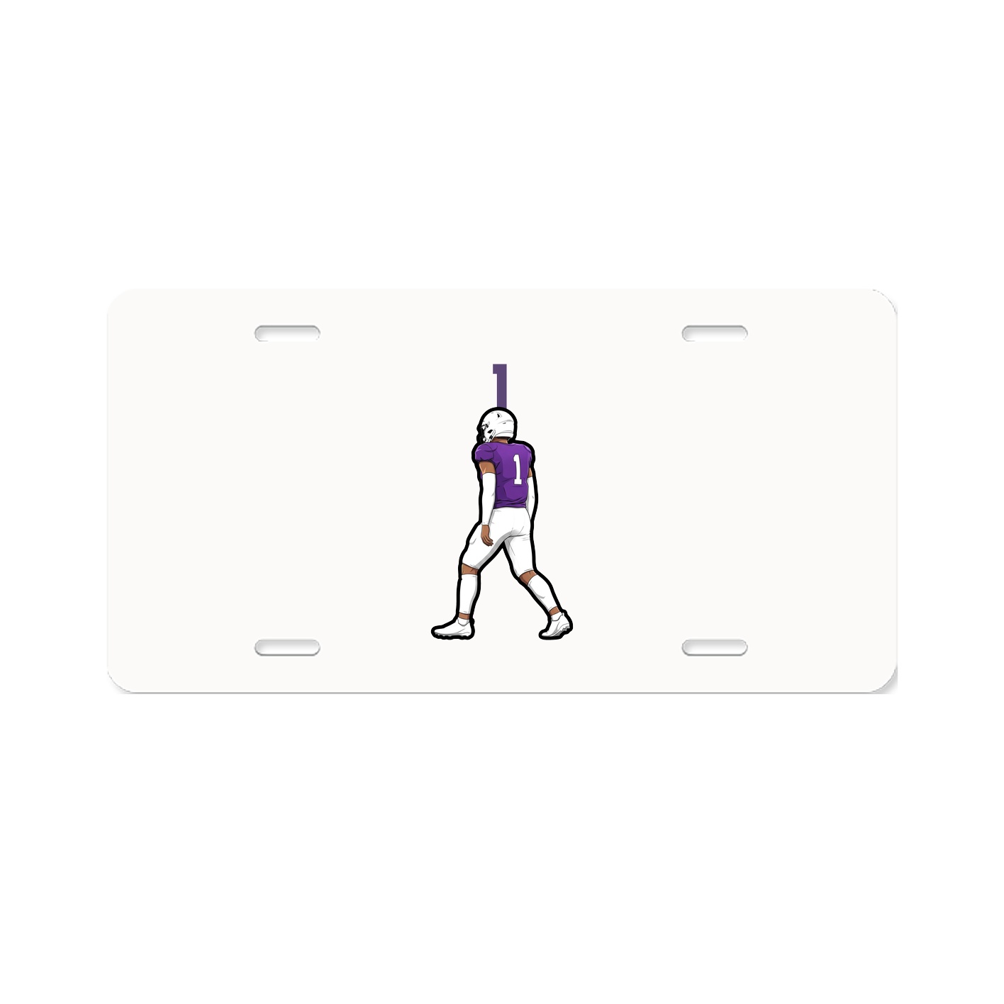 License Plate — Number Top in Classic