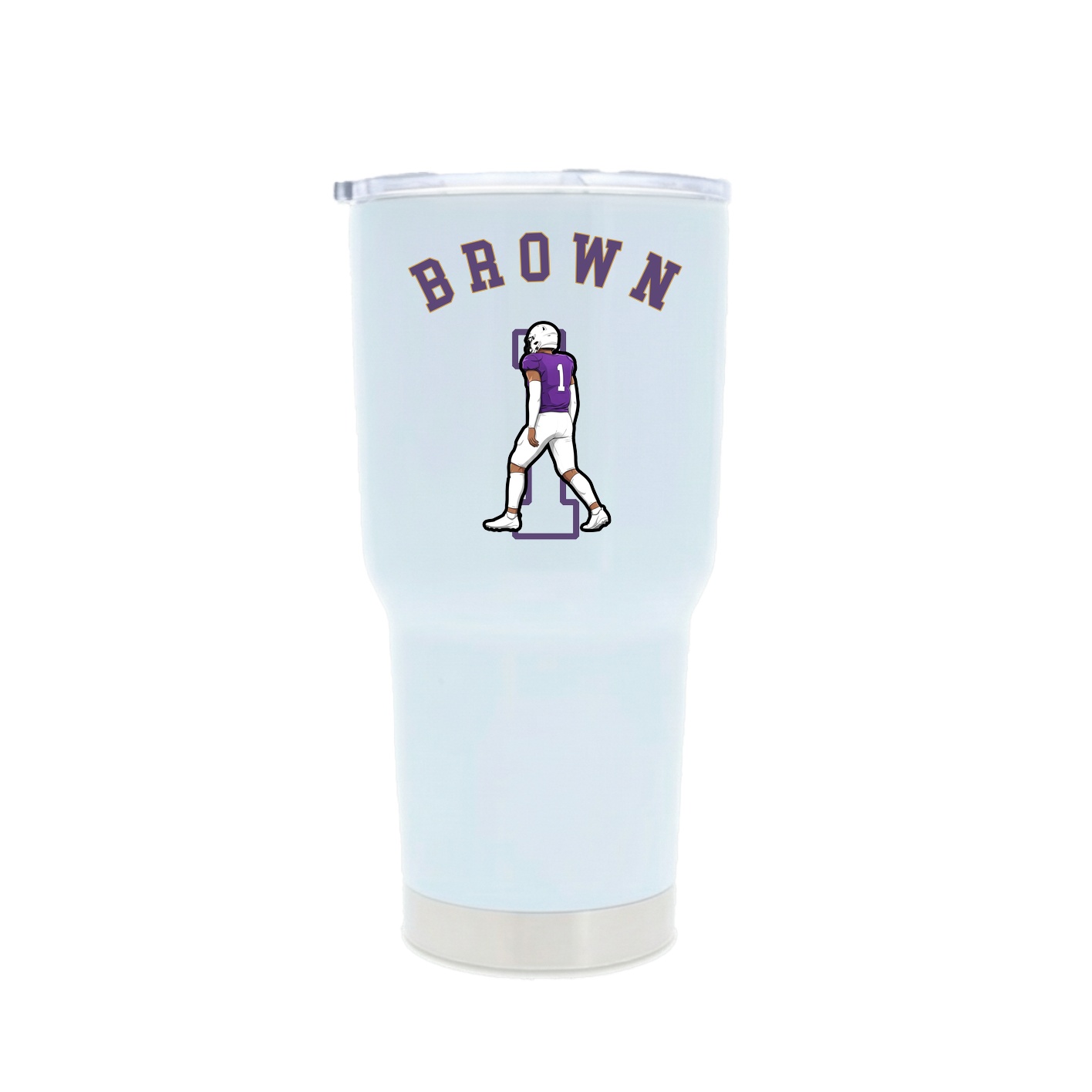 30oz Stainless Steel Tumbler — Shirsey Arch in White