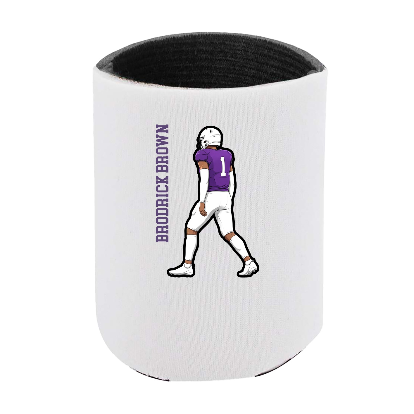 Can Holder — Name Vertical in White