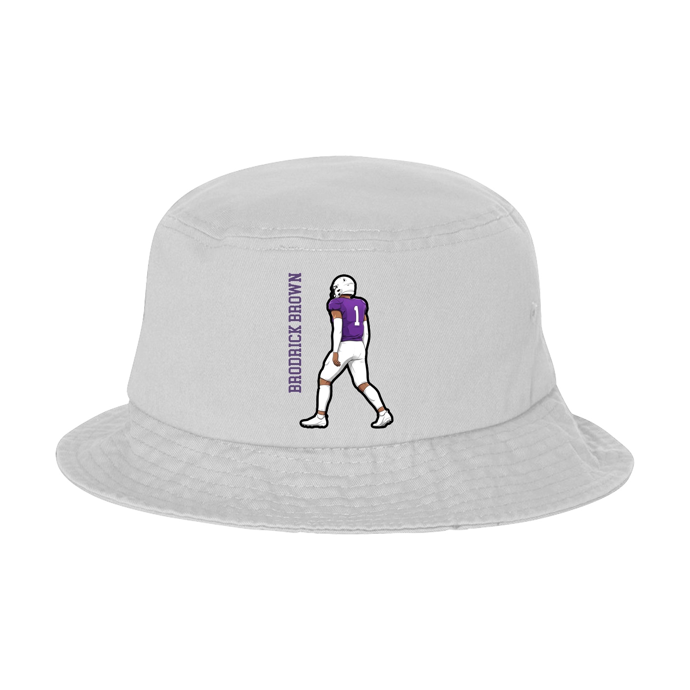 Bucket Cap — Name Vertical in White