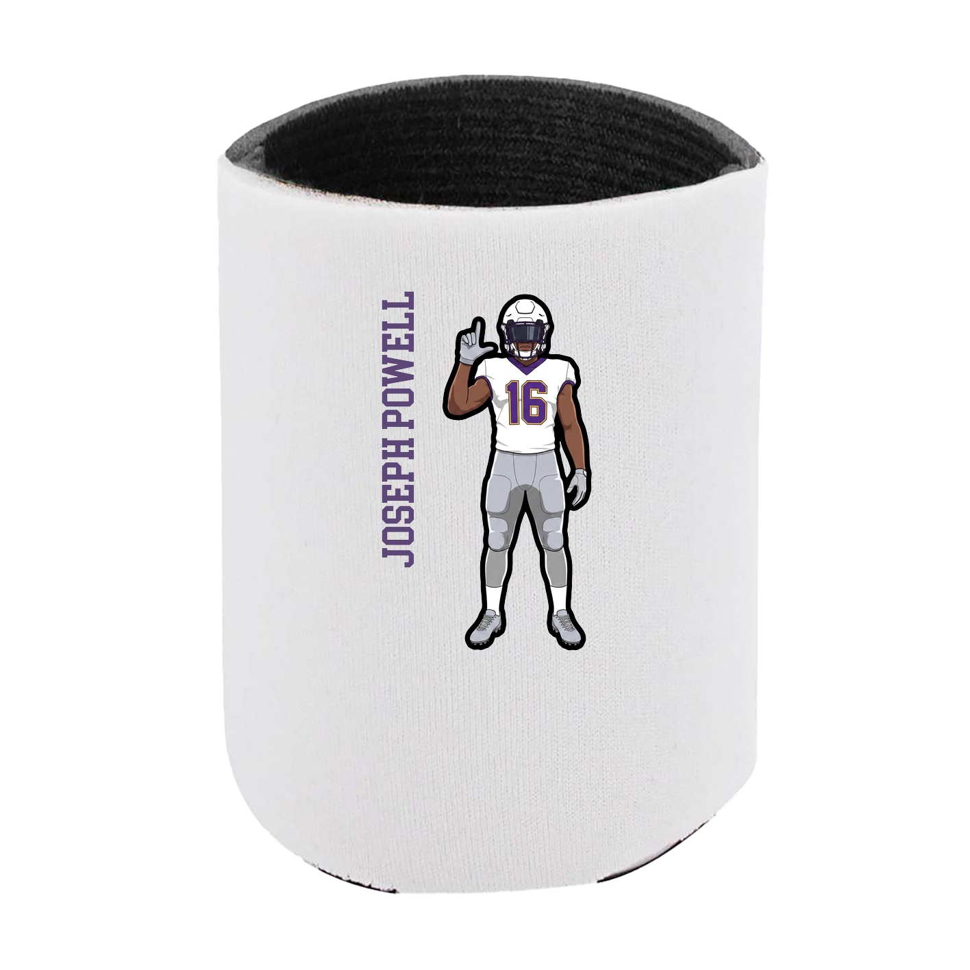 Can Holder — Name Vertical in White