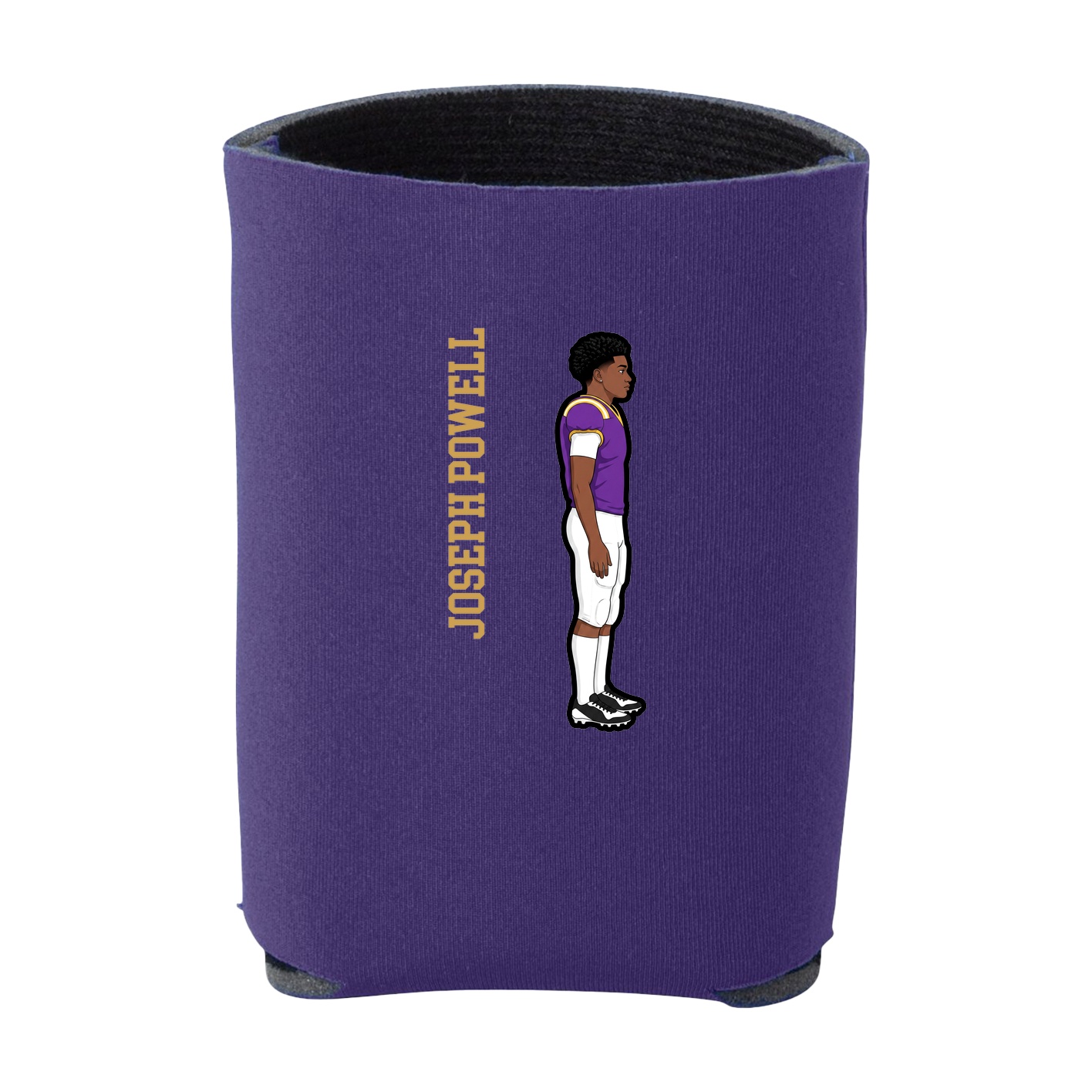 Can Holder — Name Vertical in Purple