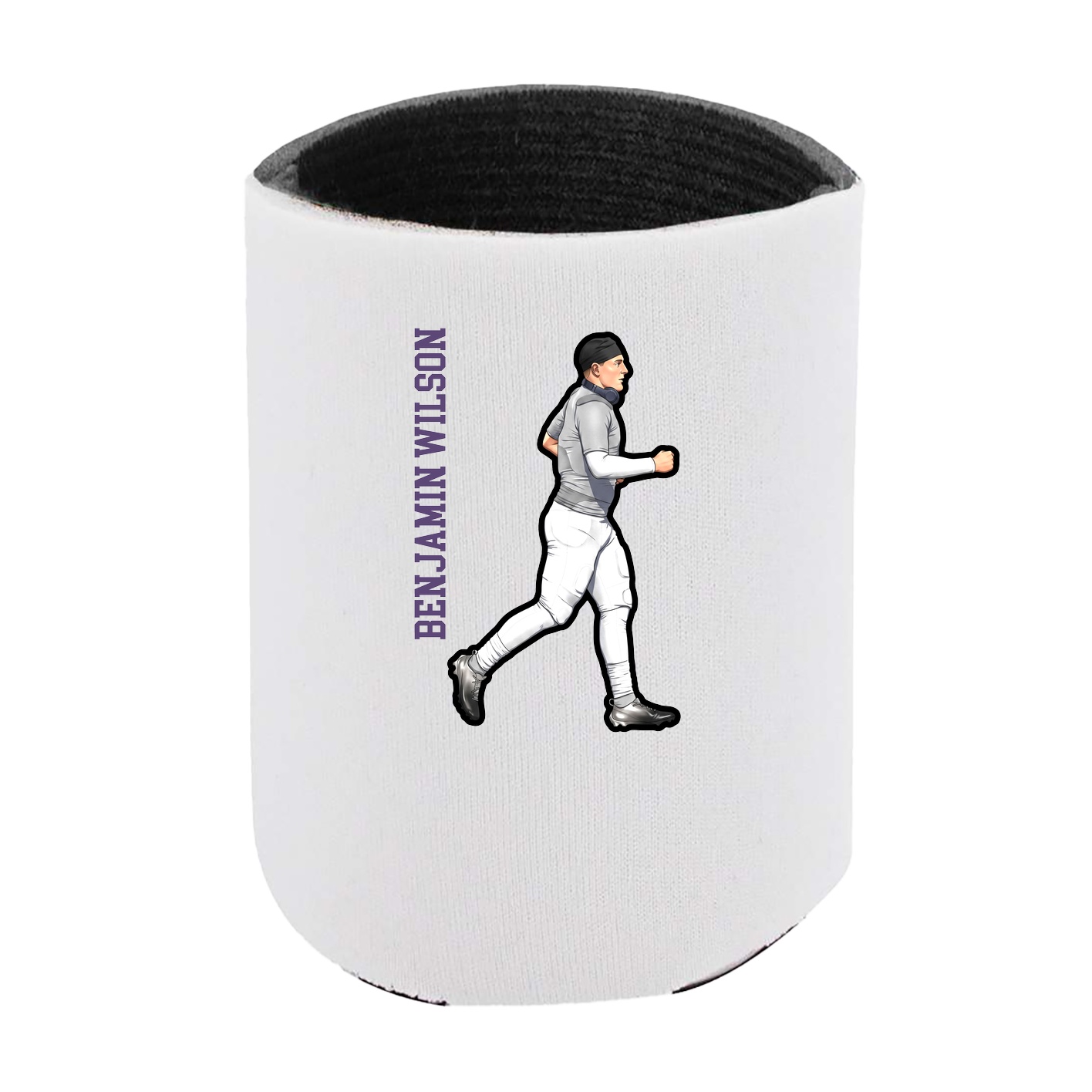Can Holder — Name Vertical in White
