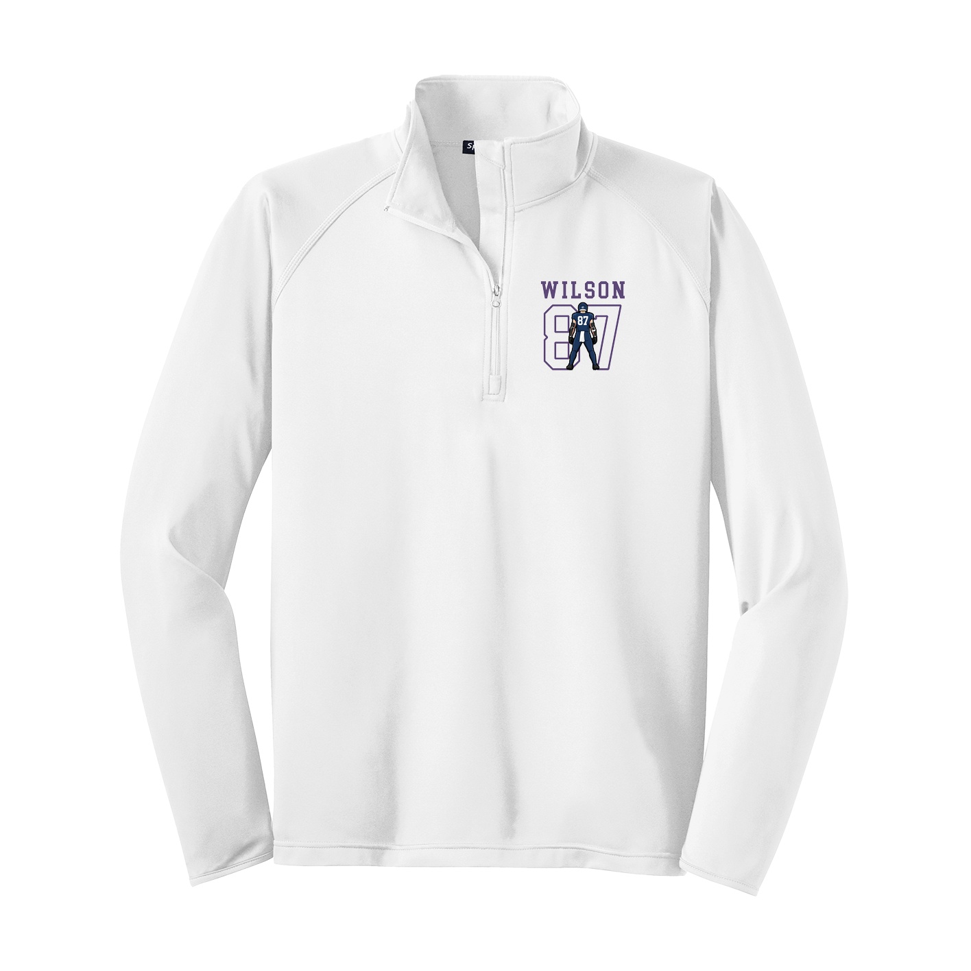 Q-Zip Pullover — Shirsey in White