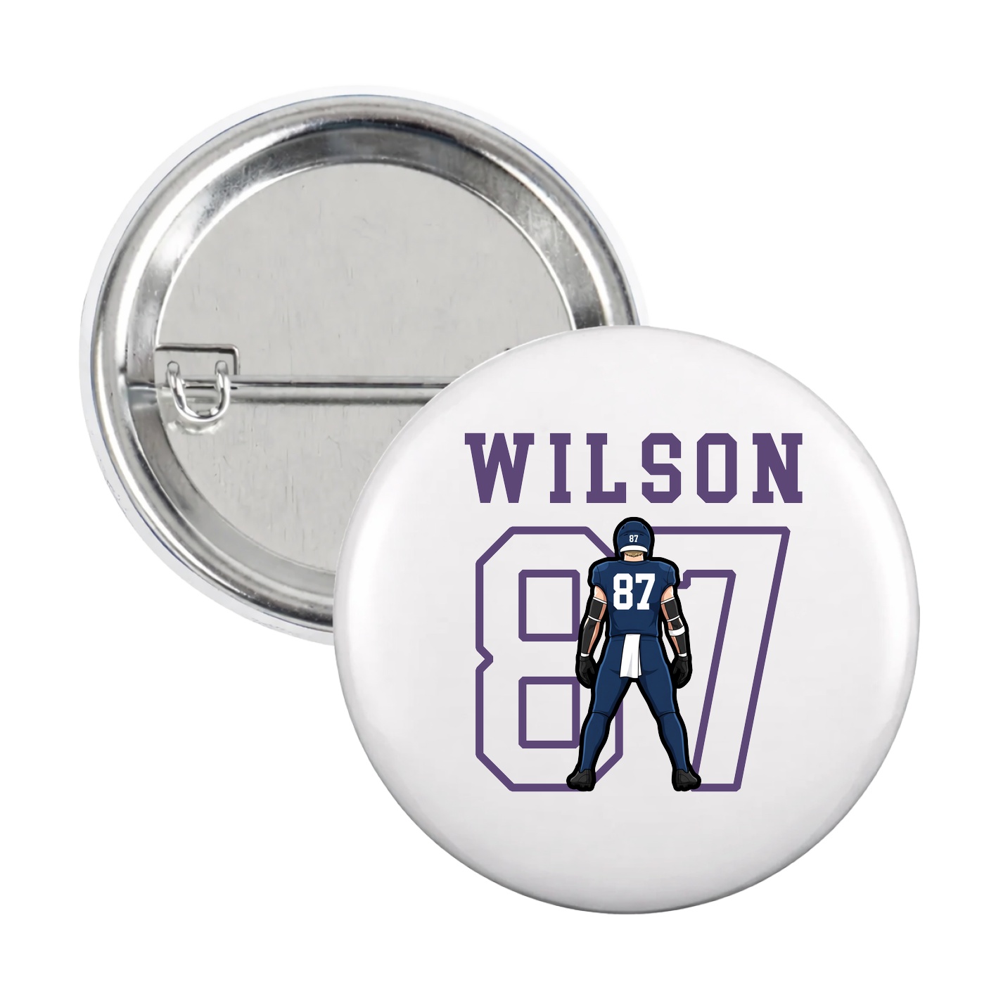 Game Day Button — Shirsey in White