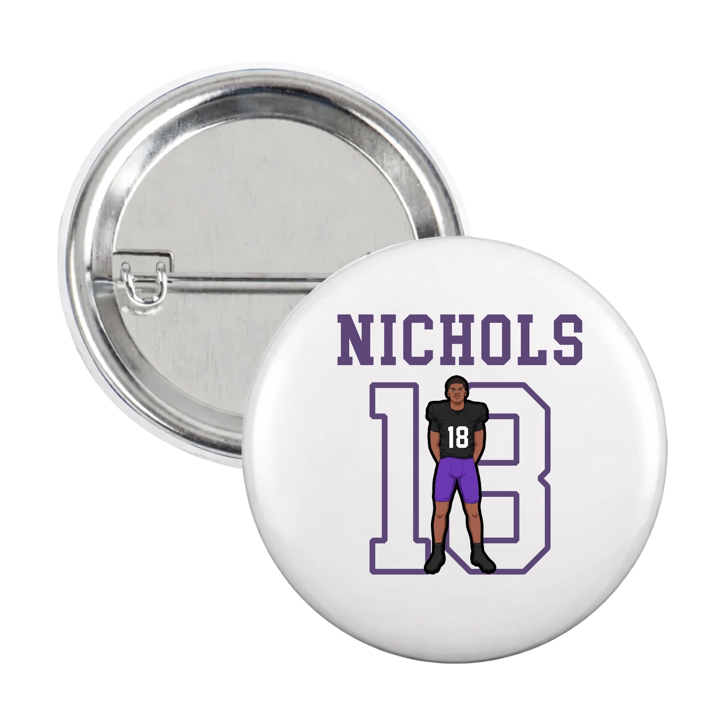 Game Day Button — Shirsey in White