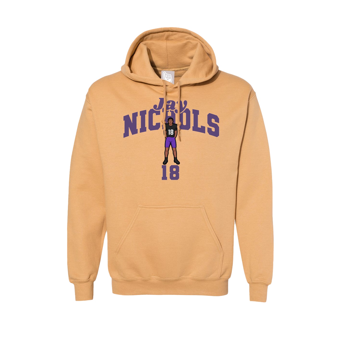 Hoodie — Signature Arch in Vegas Gold