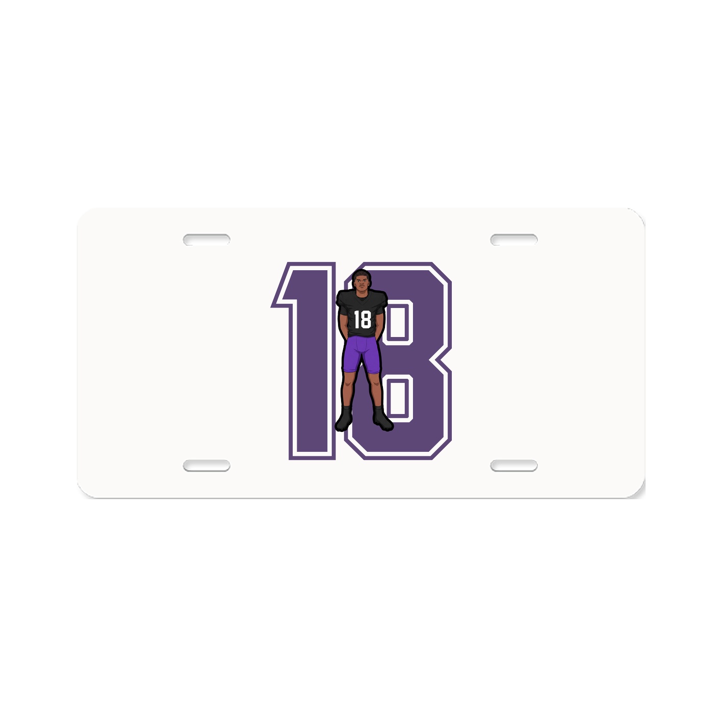 License Plate — Number in Classic