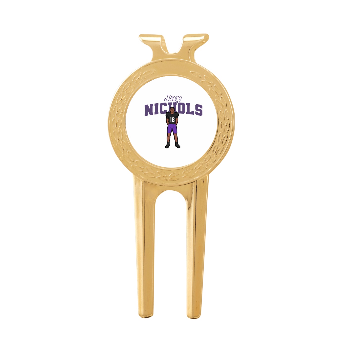 Divot Tool with Ball Marker — Name Arch in Classic