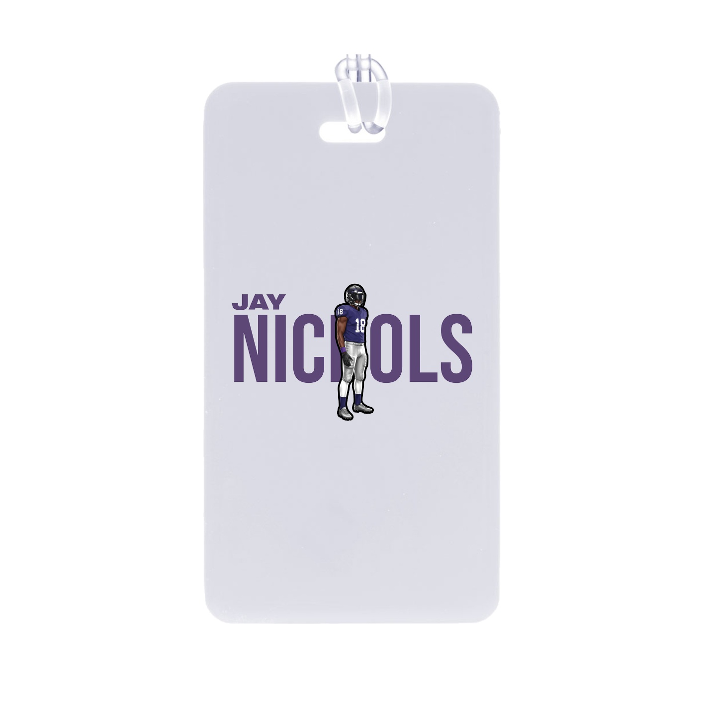 Bag Tag — Player Name in Classic