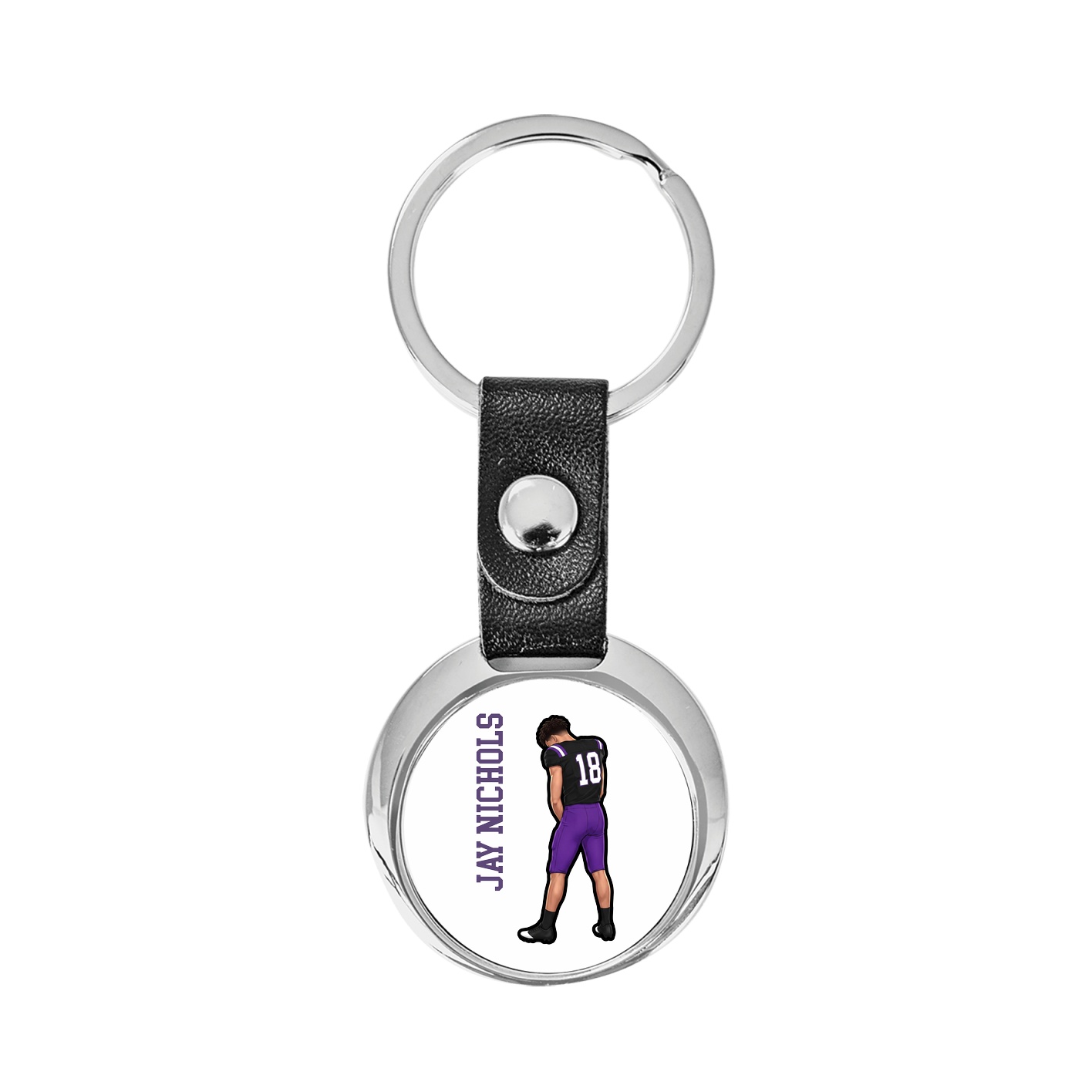 Key Chain — Name Vertical in Classic