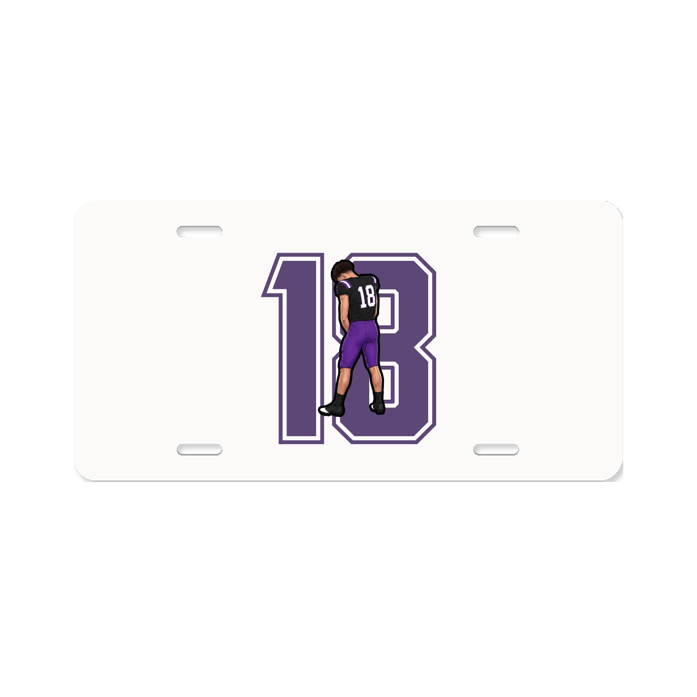 License Plate — Number in Classic