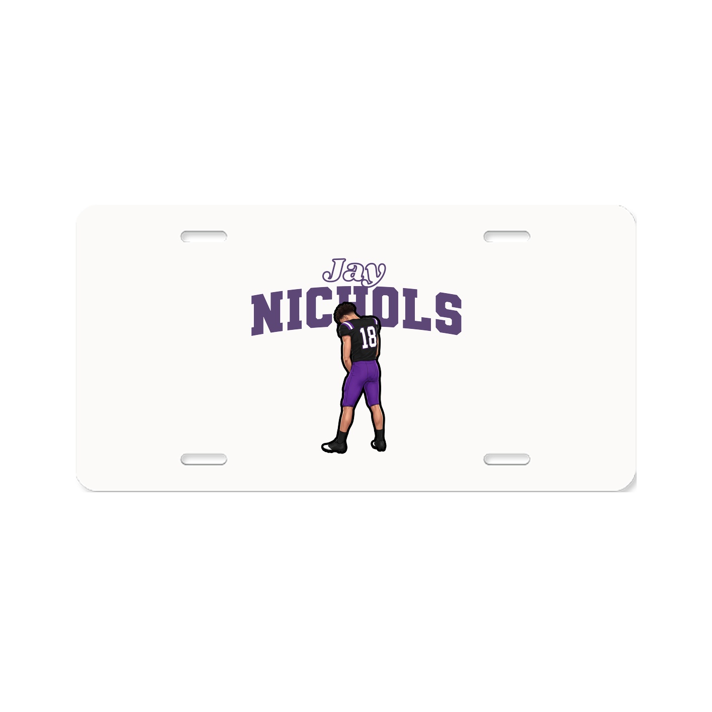 License Plate — Name Arch in Classic