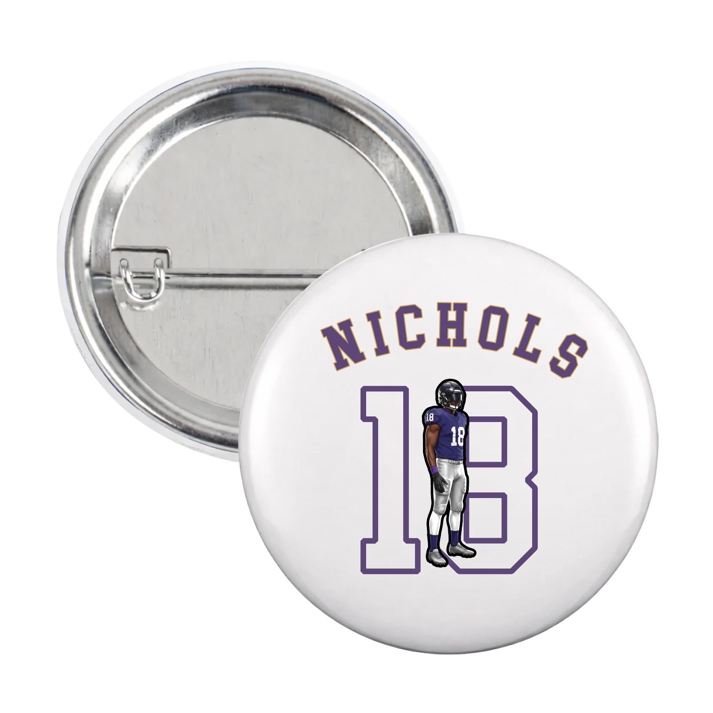 Game Day Button — Shirsey Arch in White