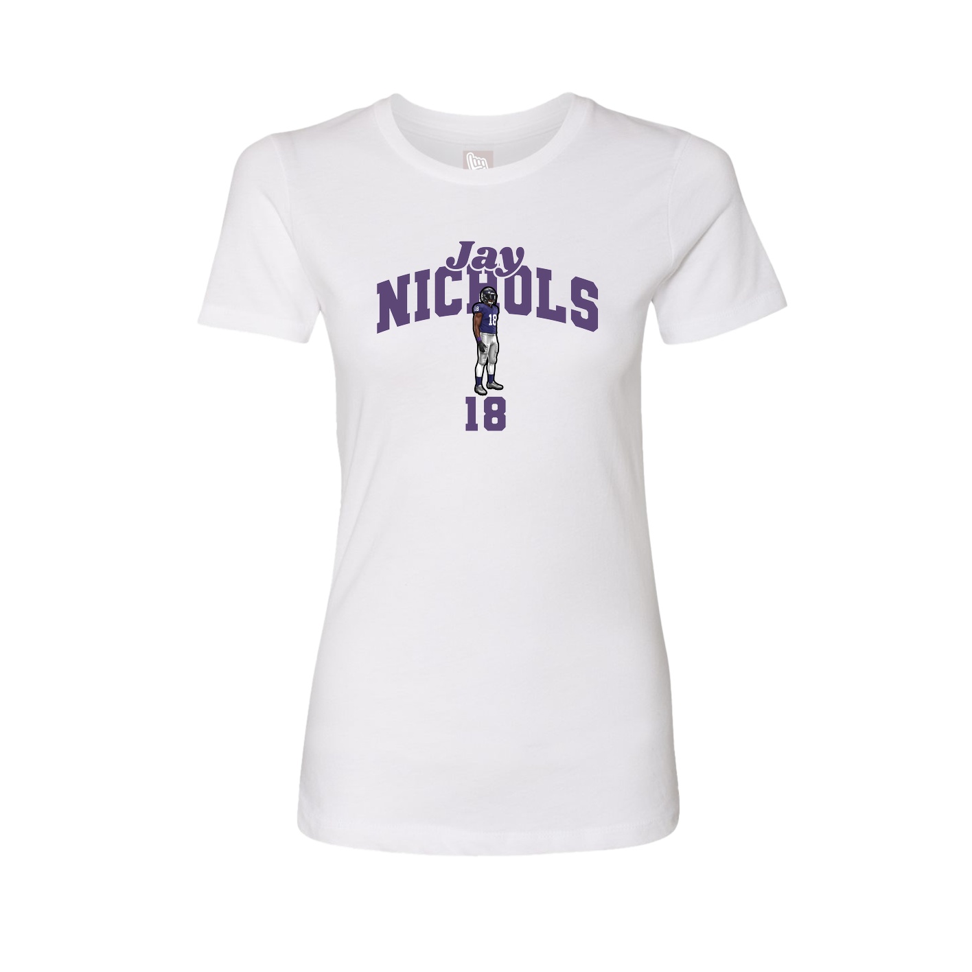 Womens Tee — Signature Arch in White