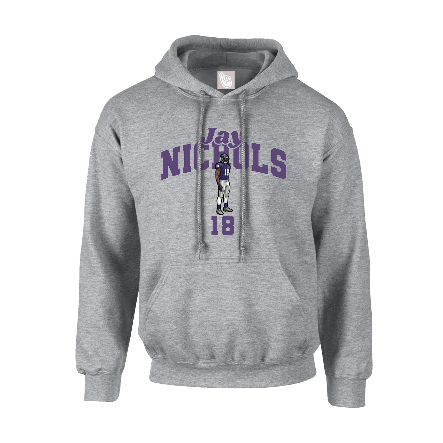 Hoodie — Signature Arch in Grey