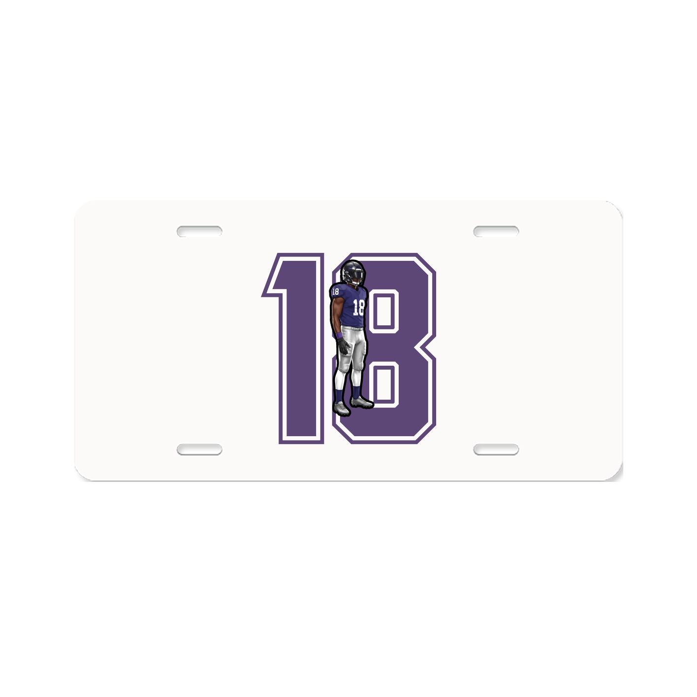 License Plate — Number in Classic
