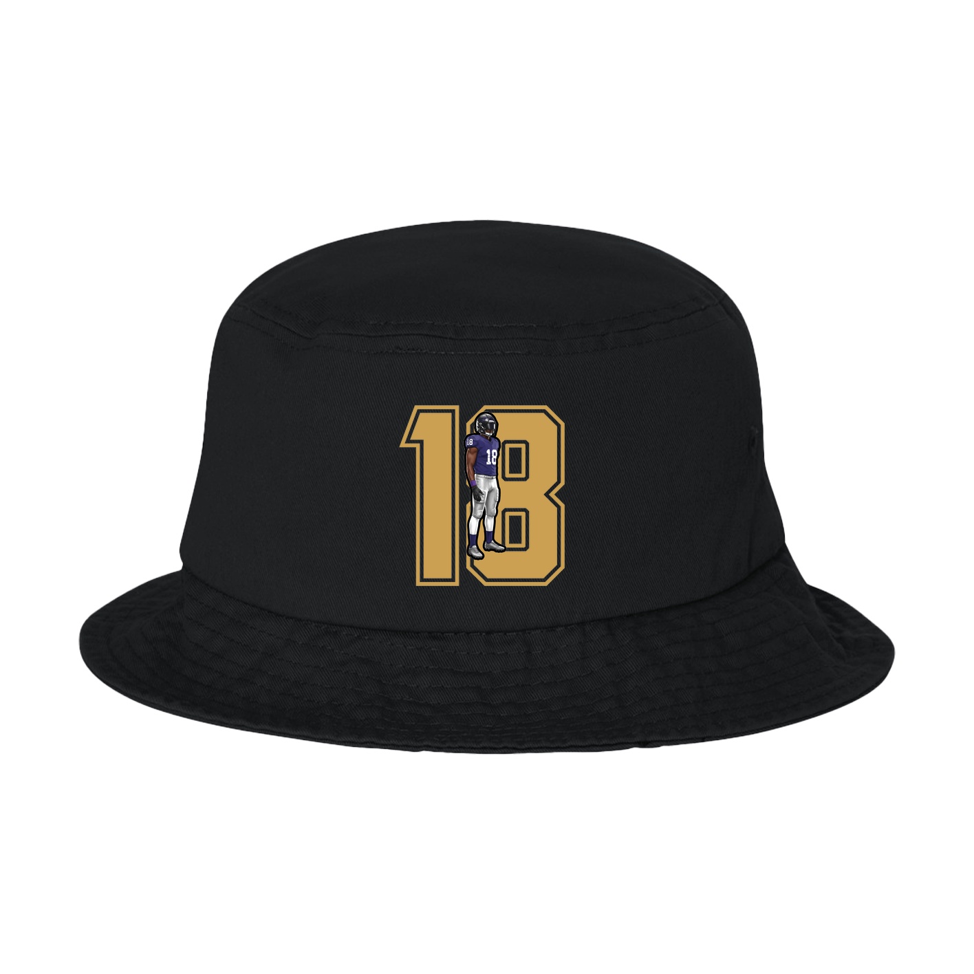 Bucket Cap — Number in Black