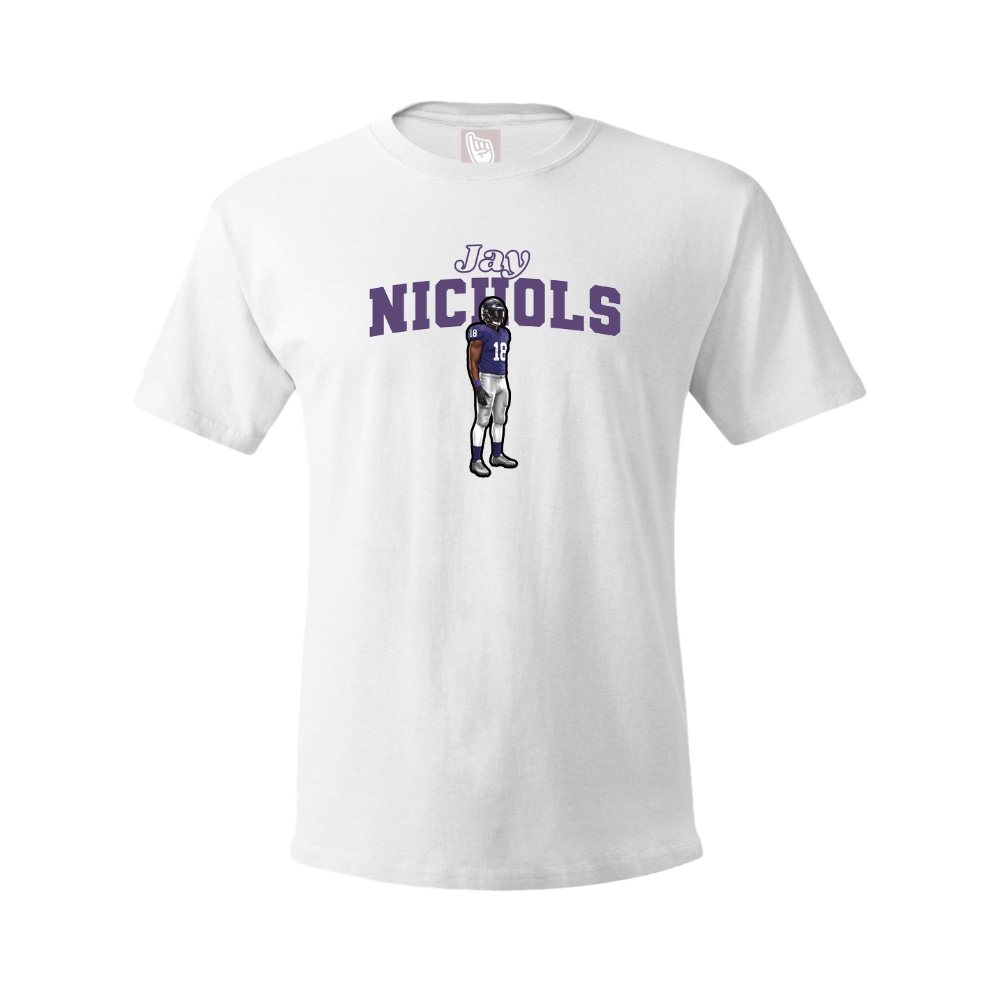 Tee — Name Arch in White