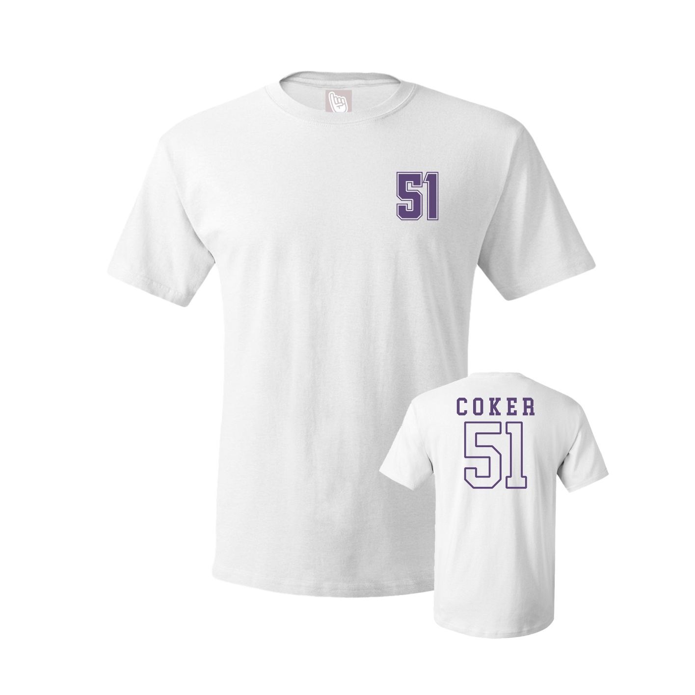 Youth Tee — Chest Back in White