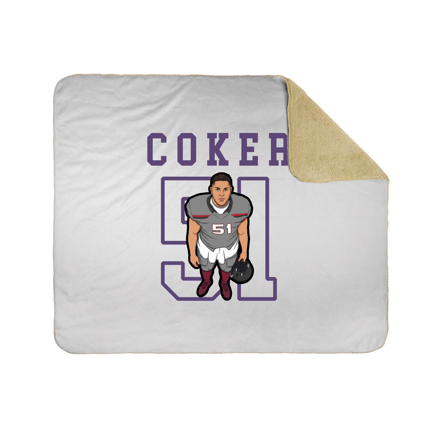 Throw Blanket — Shirsey in White