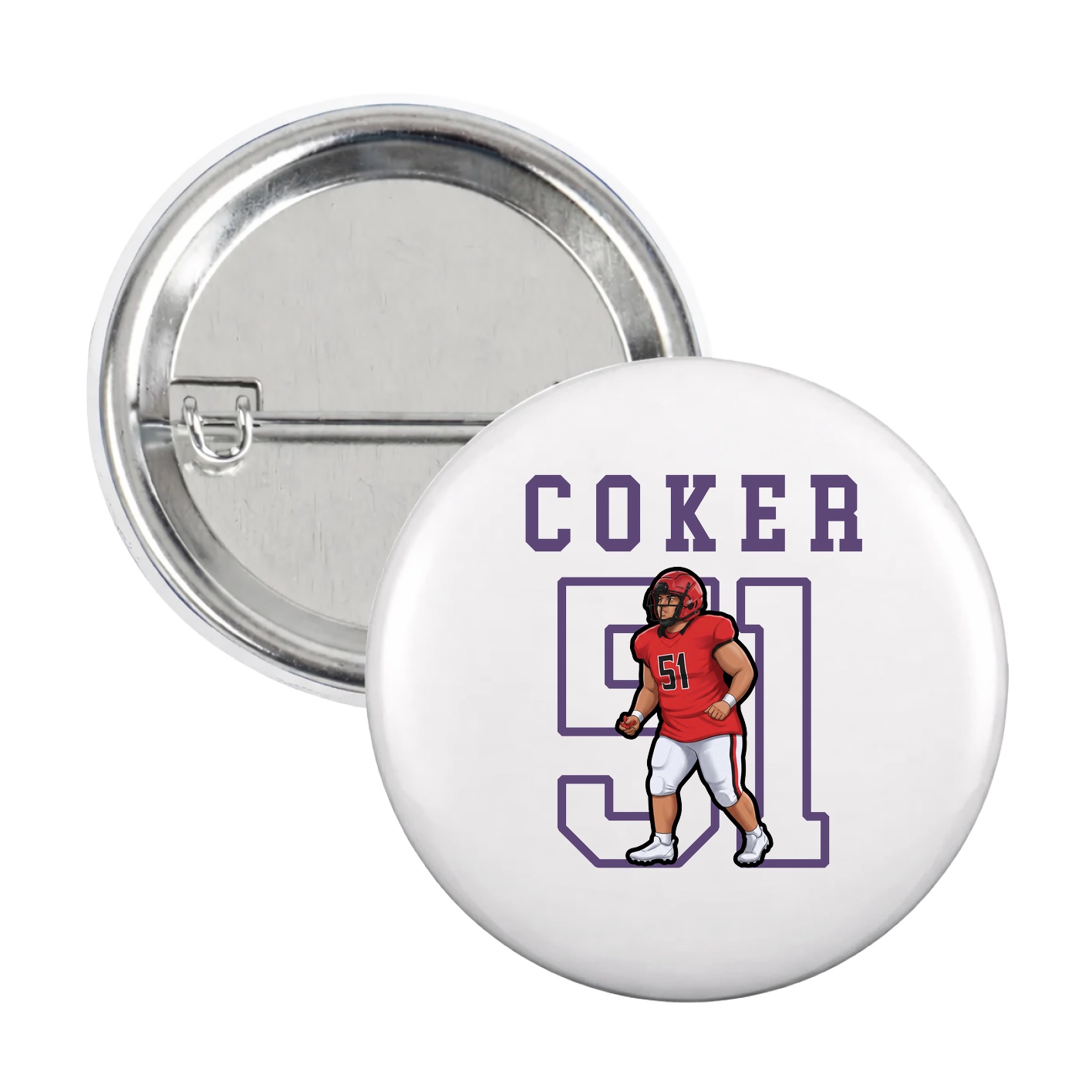 Game Day Button — Shirsey in White