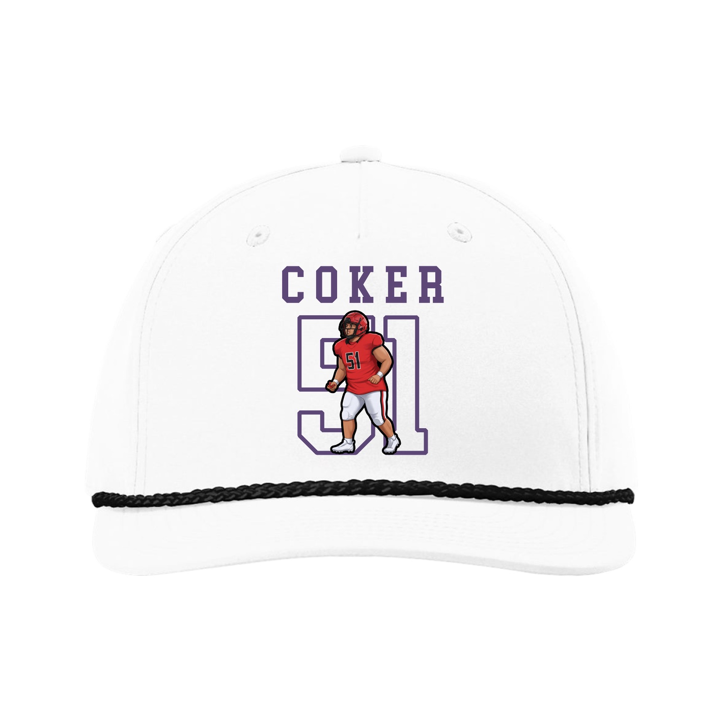 Five-Panel Classic Rope Cap — Shirsey in White