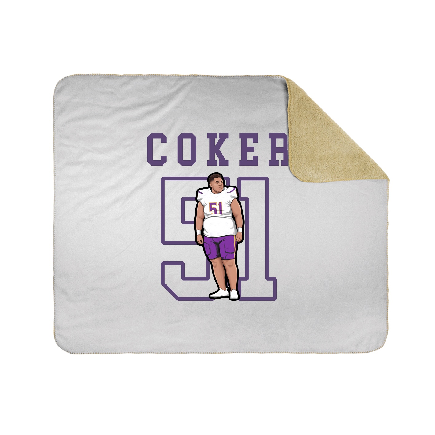 Throw Blanket — Shirsey in White