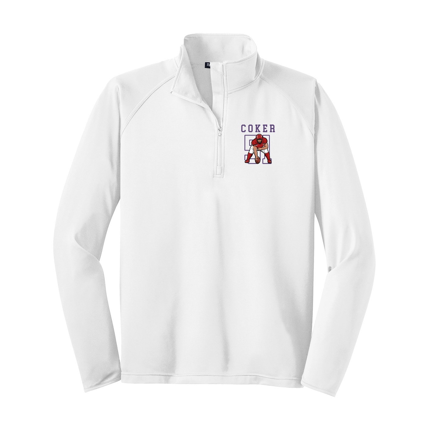Q-Zip Pullover — Shirsey in White