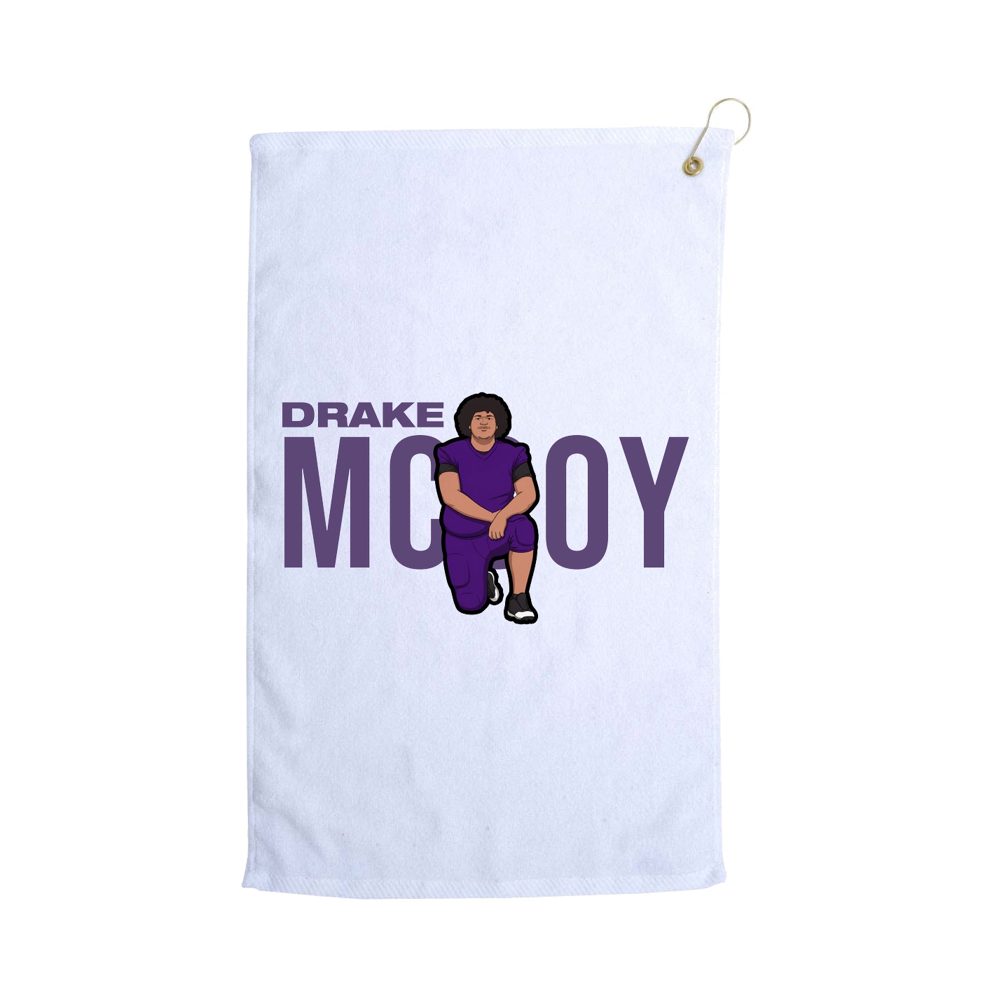 Golf Towel — Player Name in White