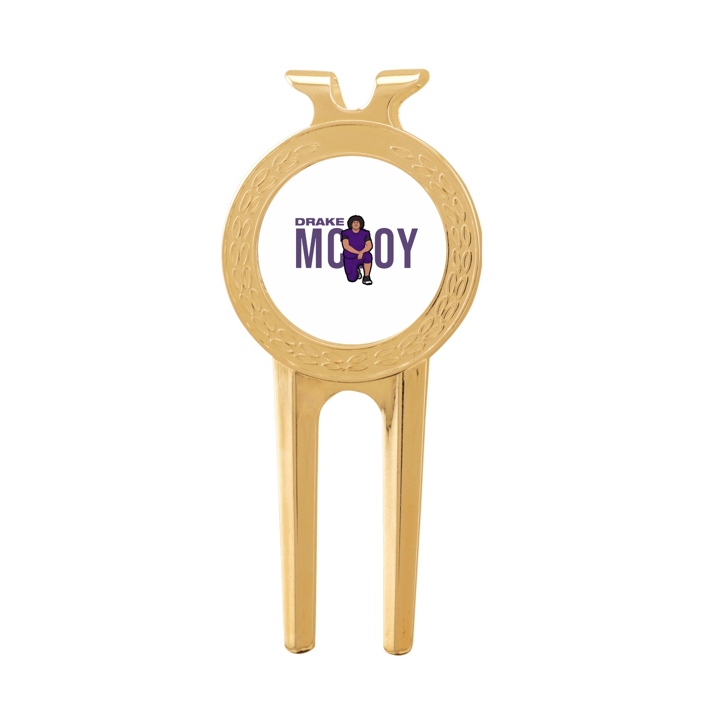 Divot Tool with Ball Marker — Player Name in Classic