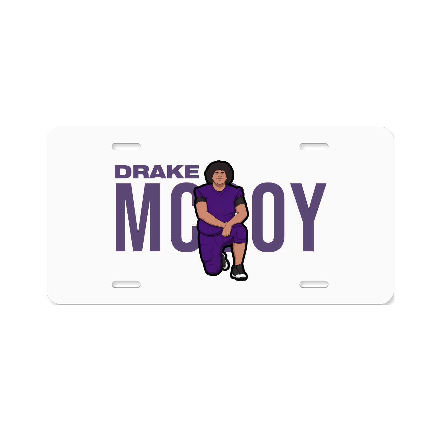 License Plate — Player Name in Classic