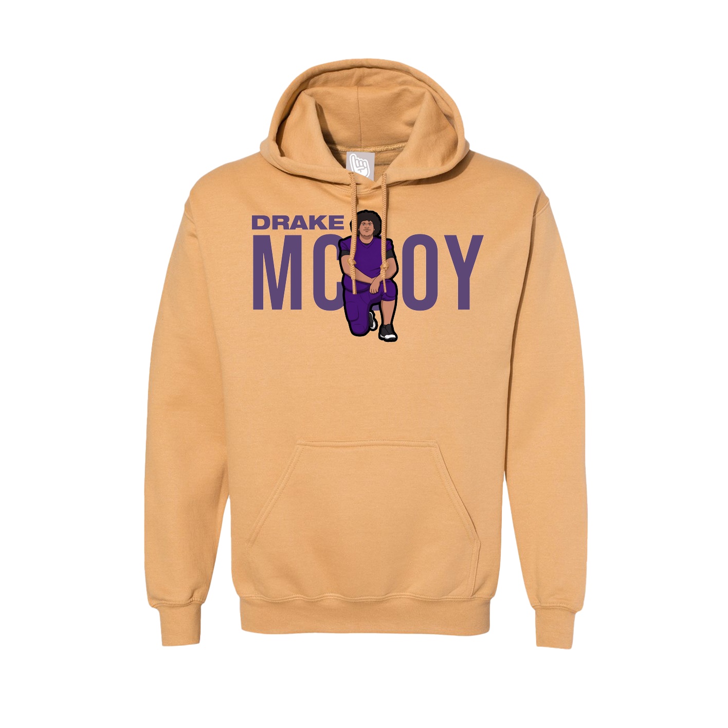 Hoodie — Player Name in Vegas Gold
