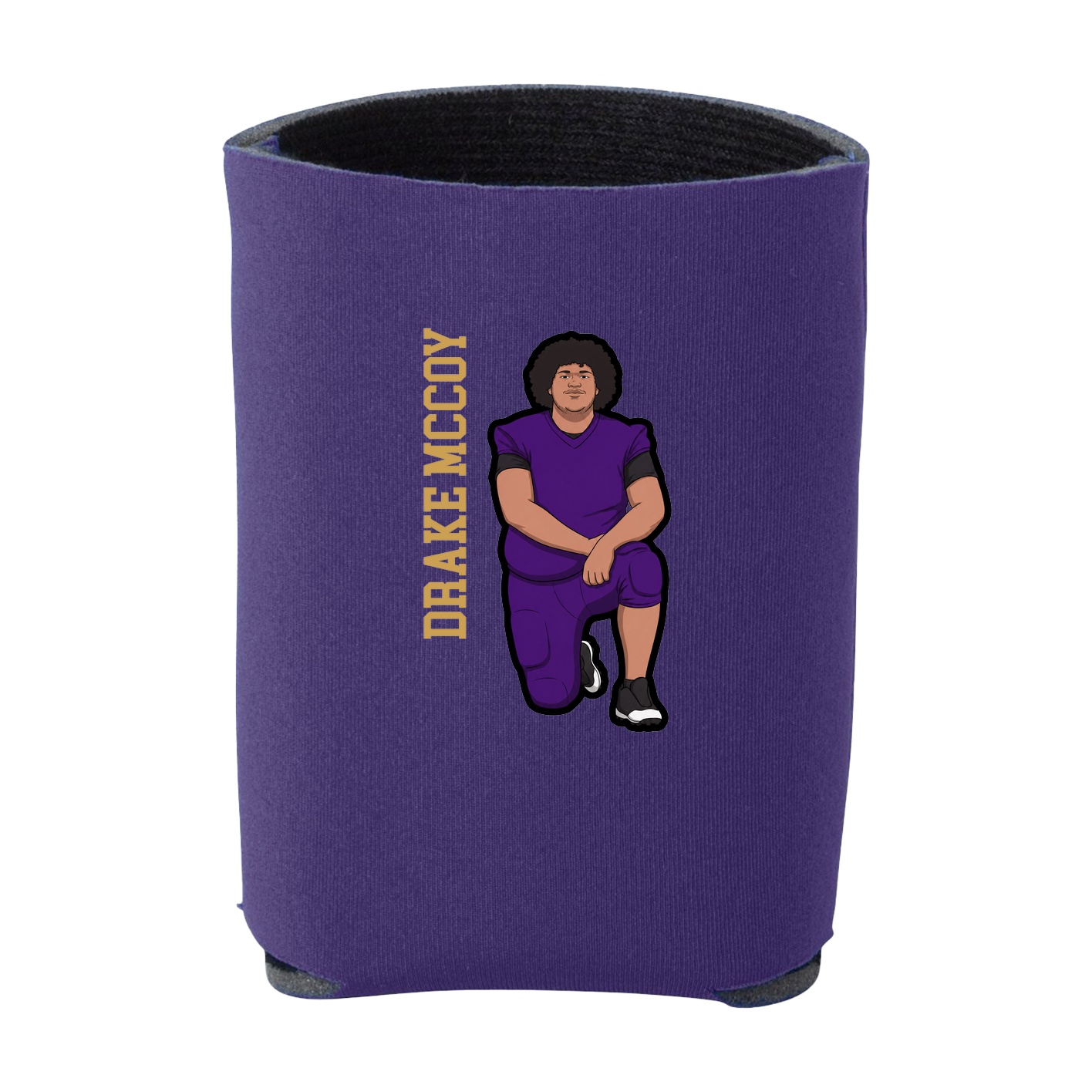 Can Holder — Name Vertical in Purple