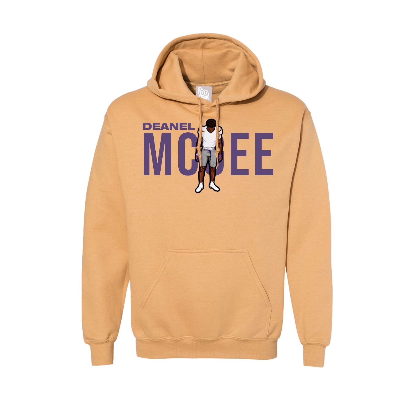 Hoodie — Player Name in Vegas Gold