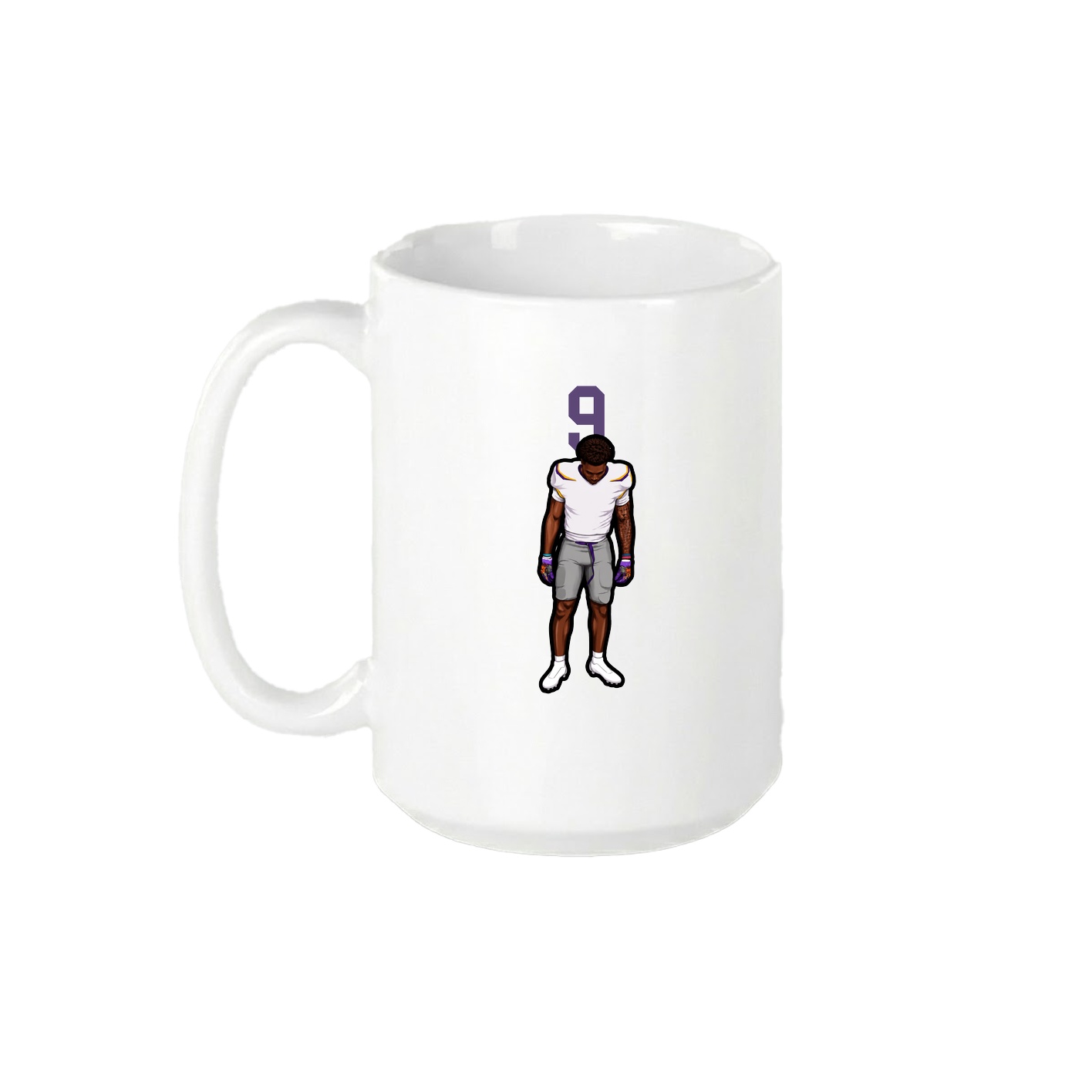 15oz Coffee Mug — Number Top in White