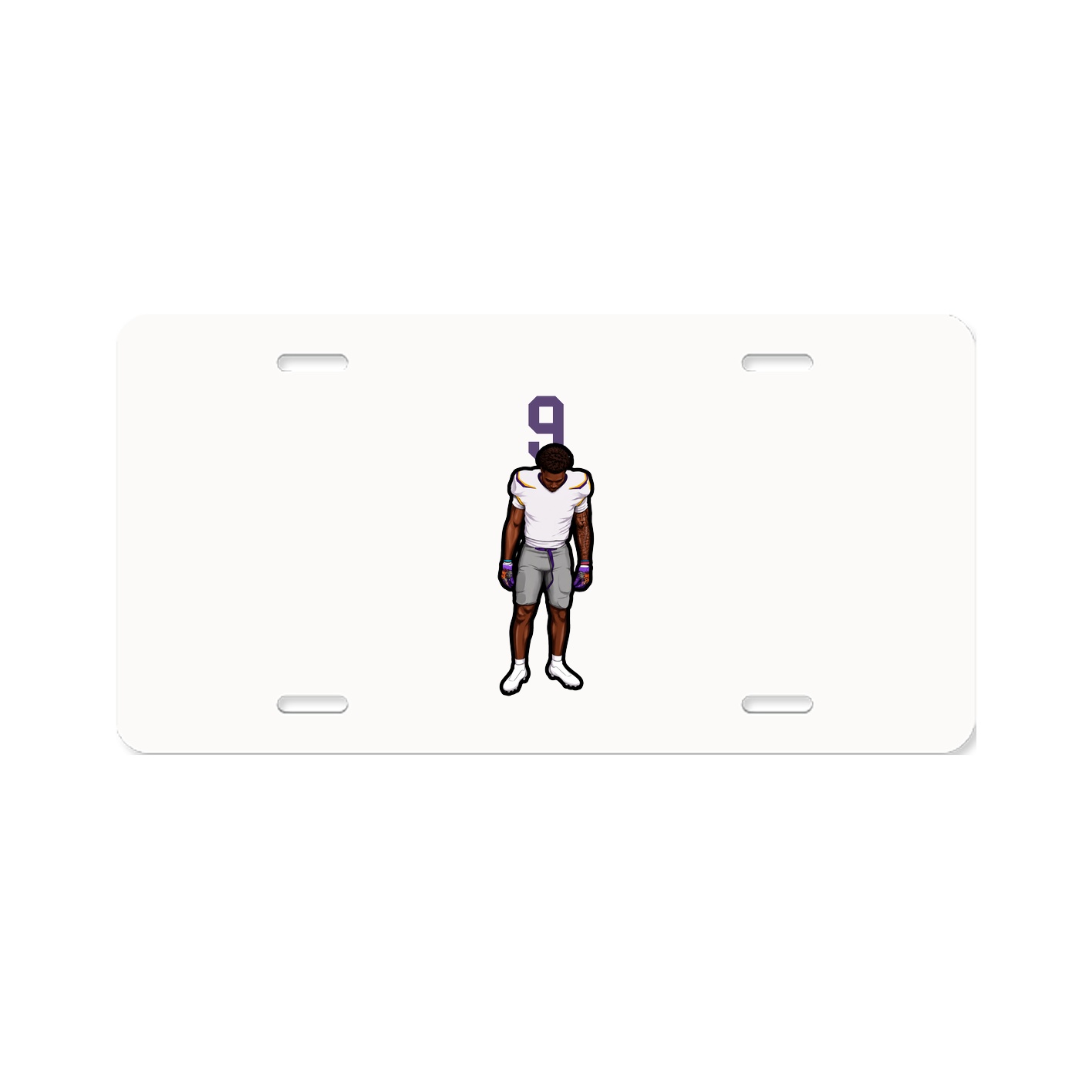 License Plate — Number Top in Classic