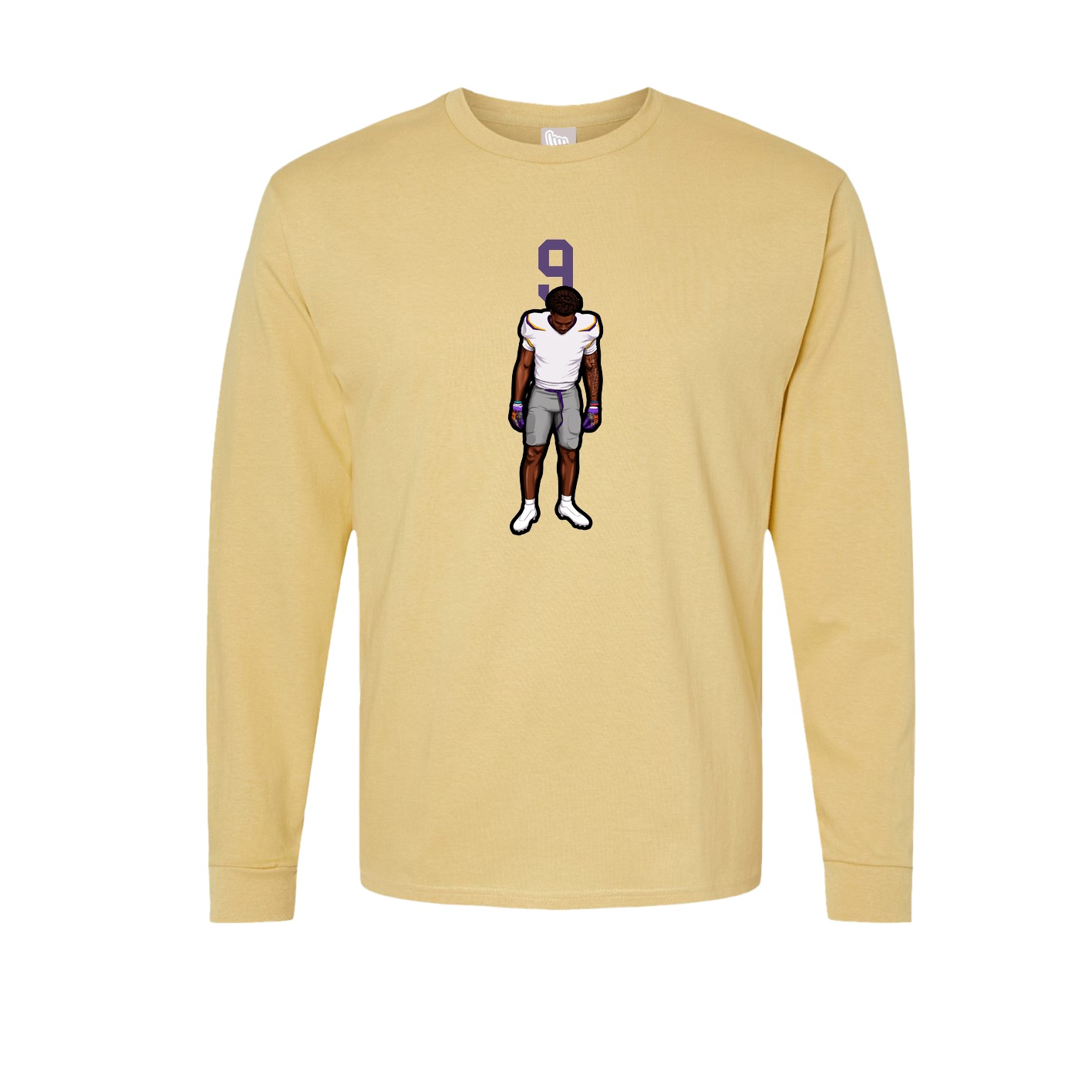 Long Sleeve Tee — Number Top in Vegas Gold