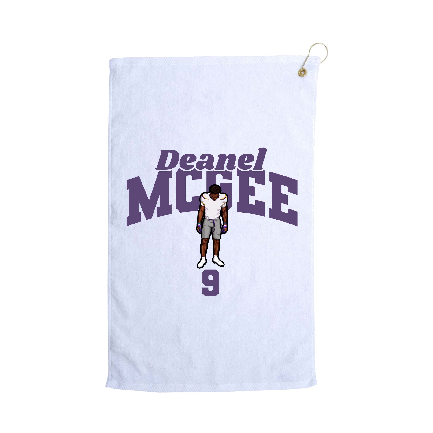 Golf Towel — Signature Arch in White