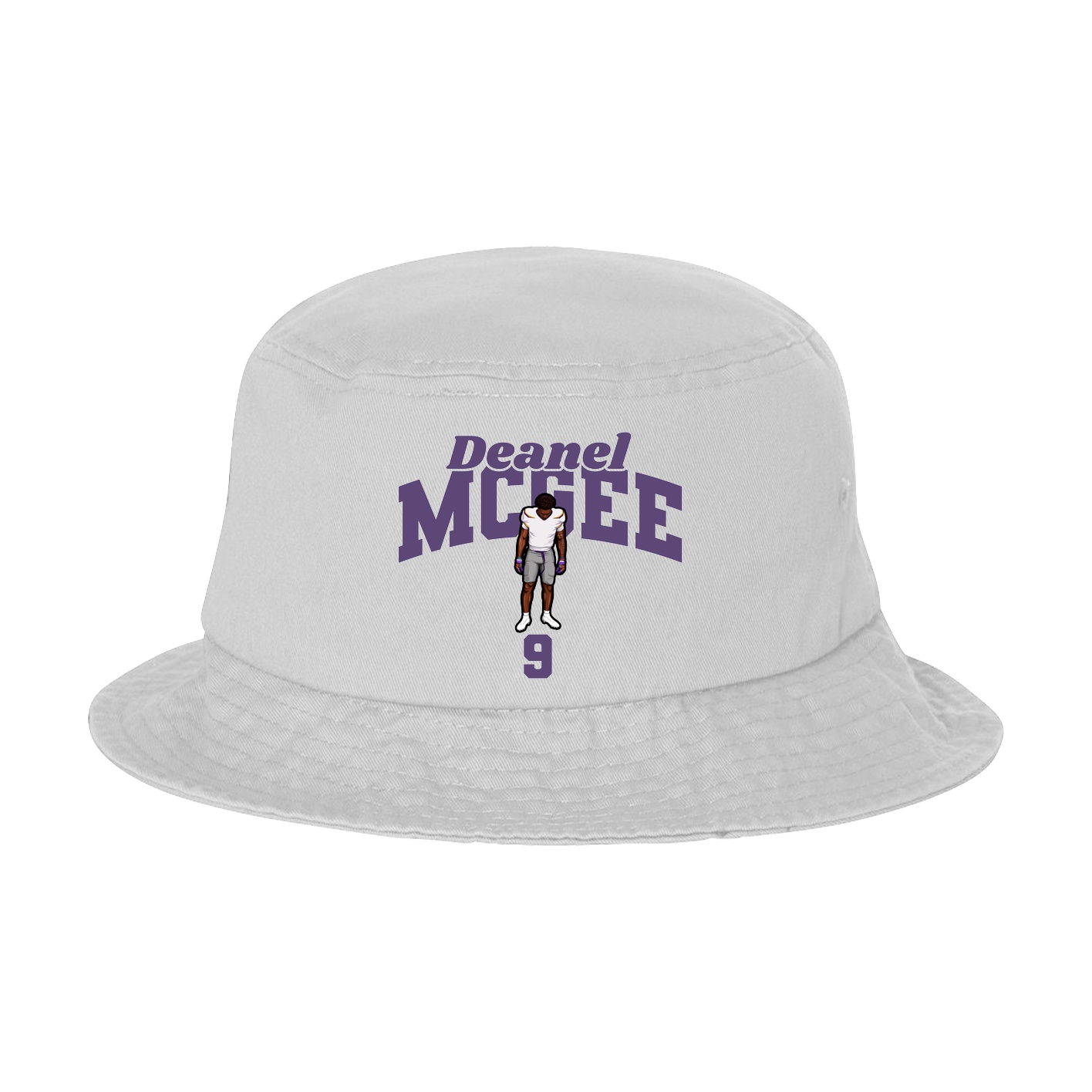 Bucket Cap — Signature Arch in White