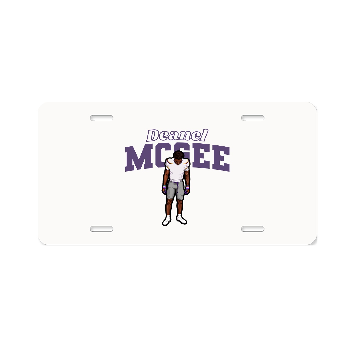 License Plate — Name Arch in Classic