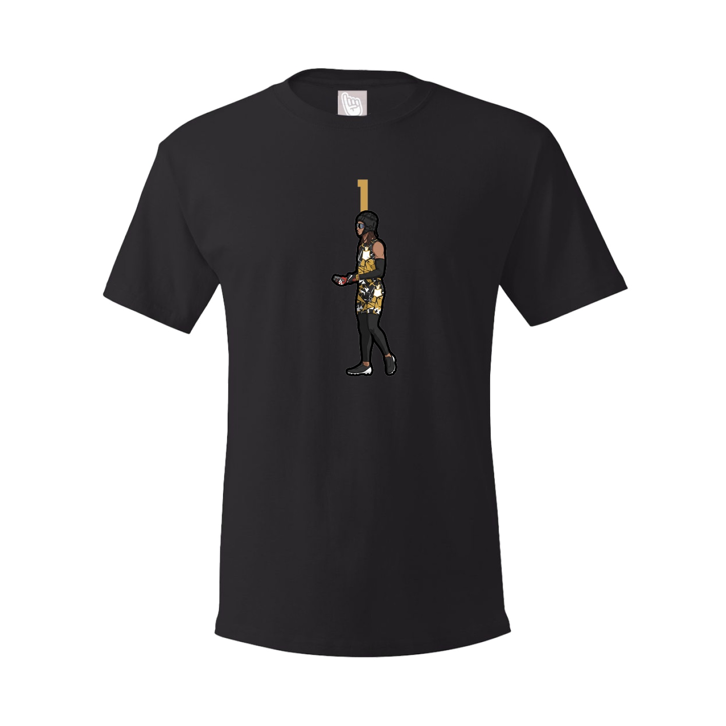 Youth Tee — Number Top in Black