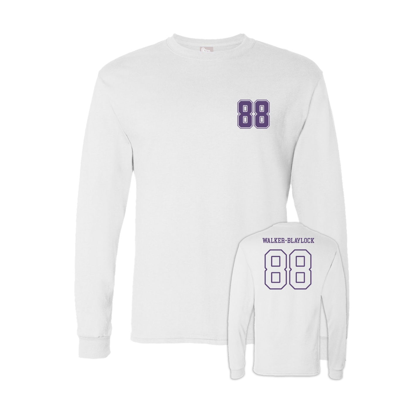 Long Sleeve Tee — Chest Back in White