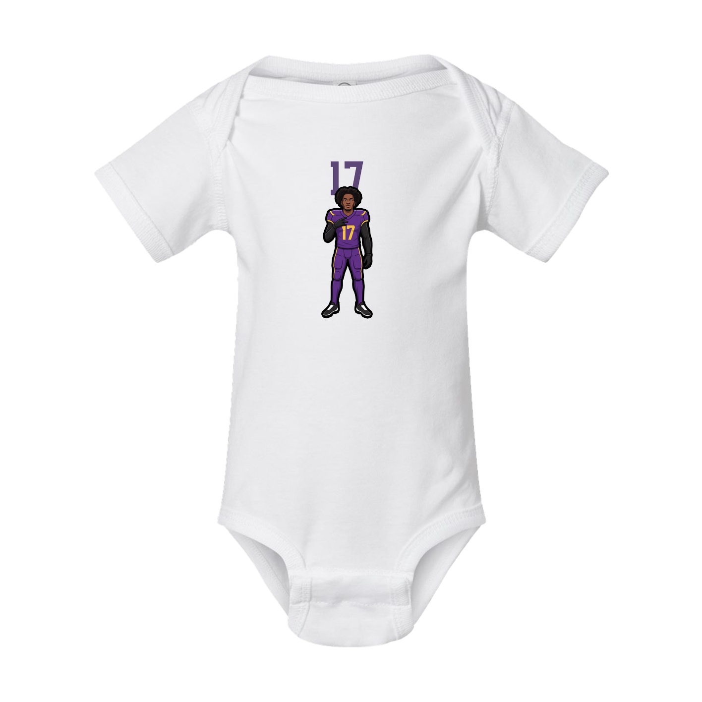 Baby Onesie — Number Top in White
