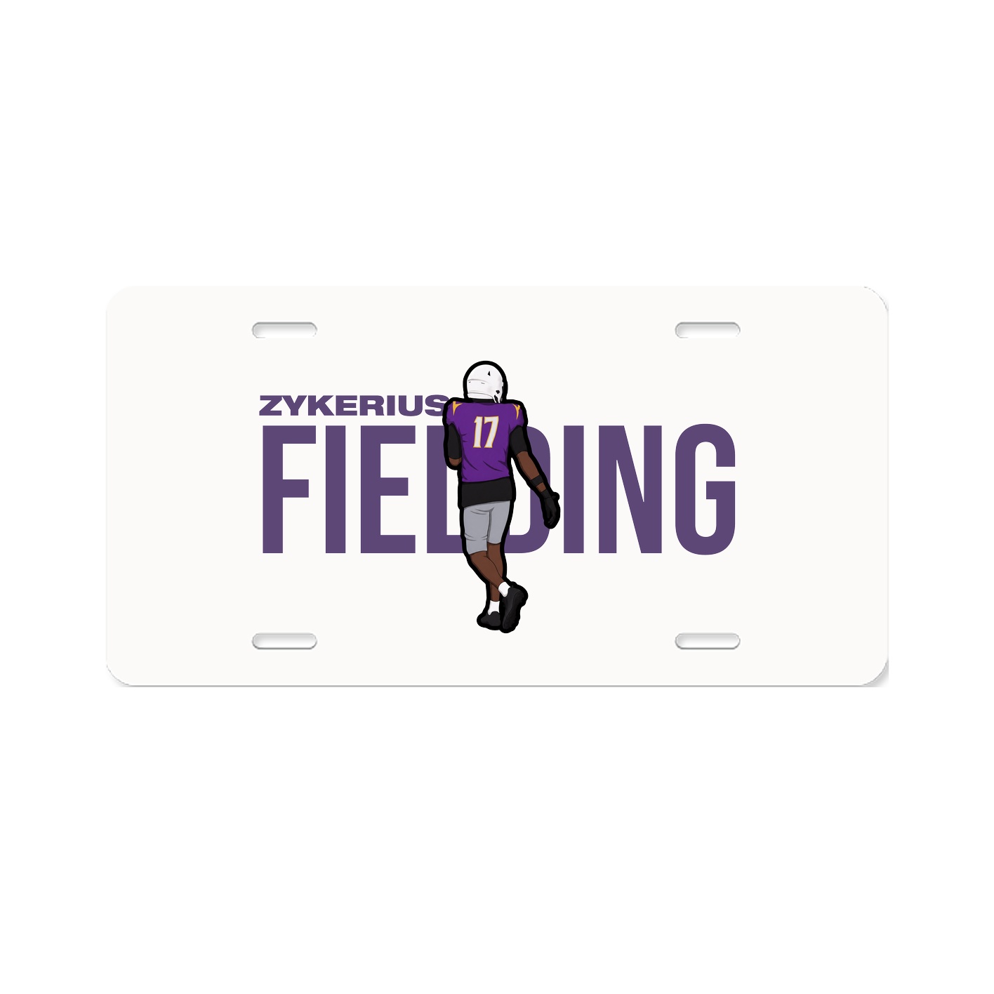 License Plate — Player Name in Classic