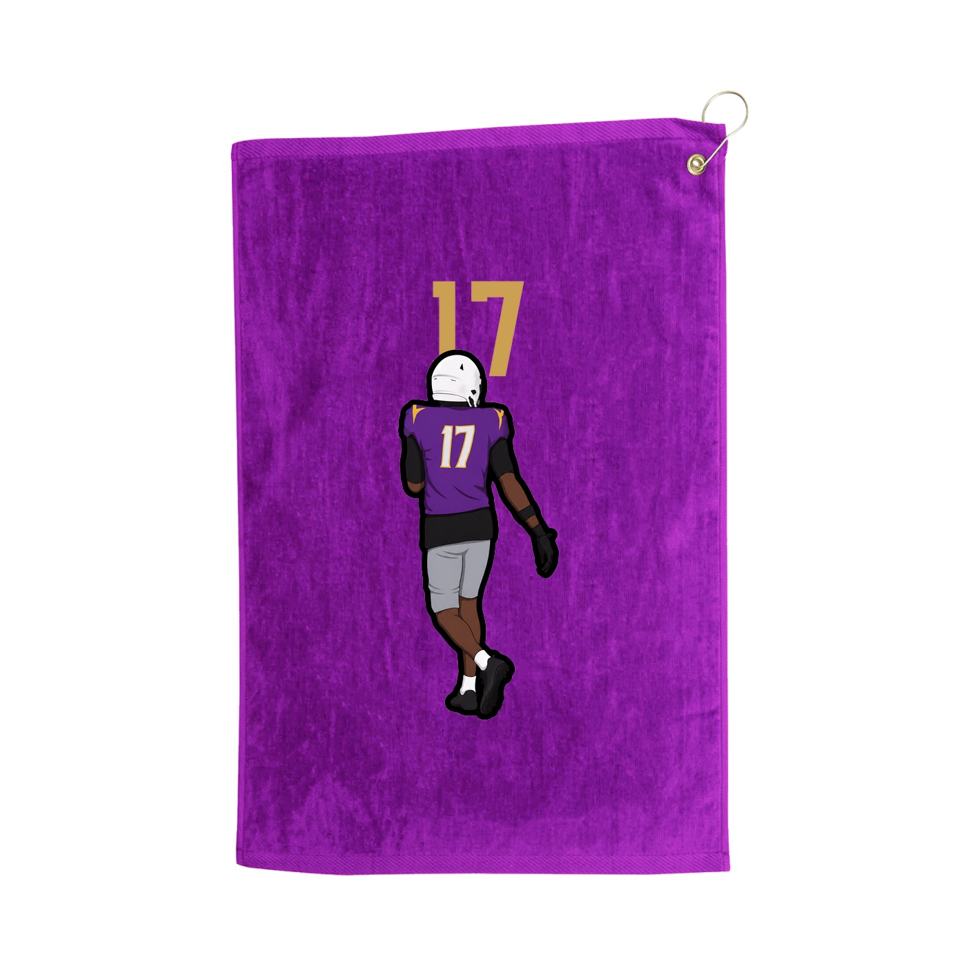 Golf Towel — Number Top in Purple