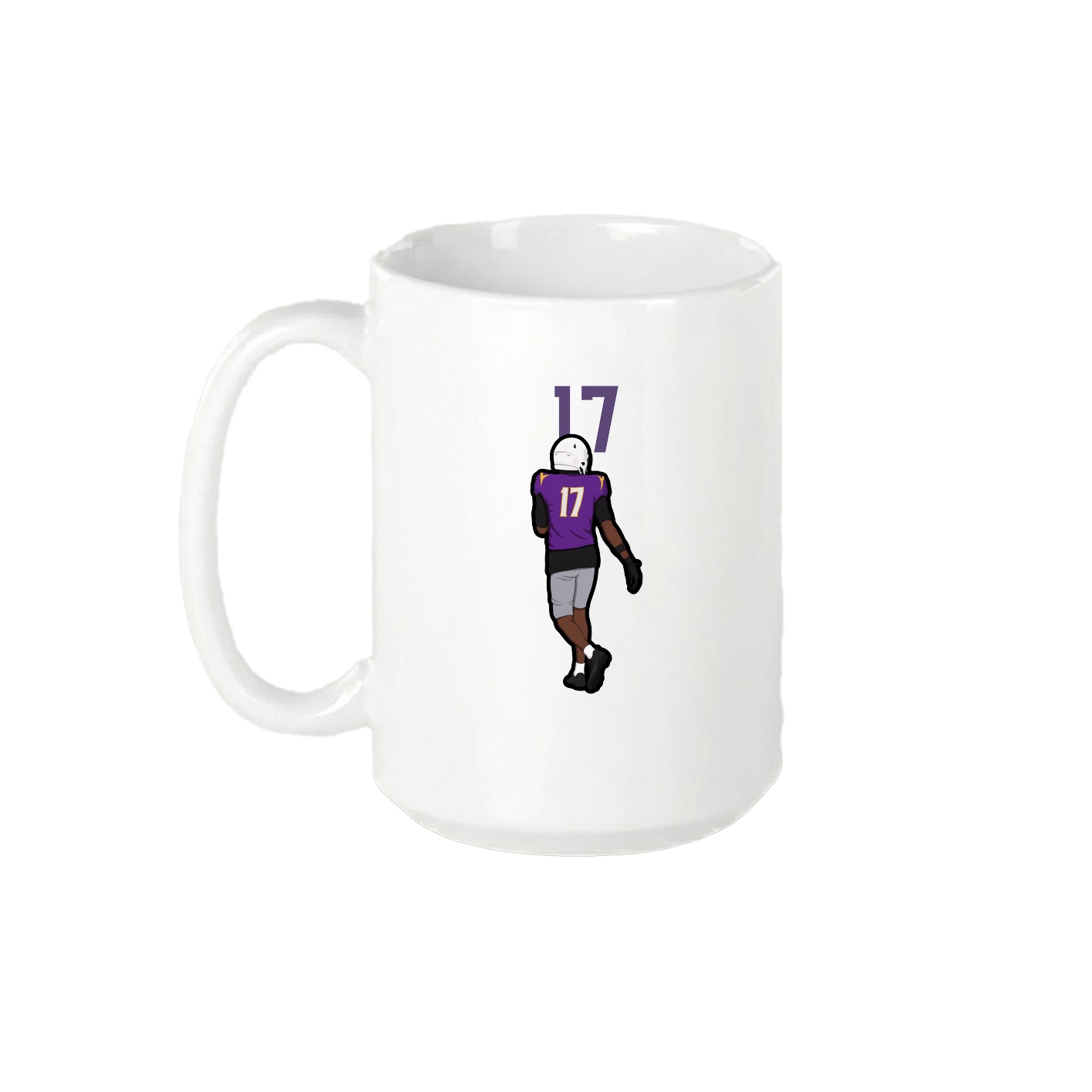15oz Coffee Mug — Number Top in White
