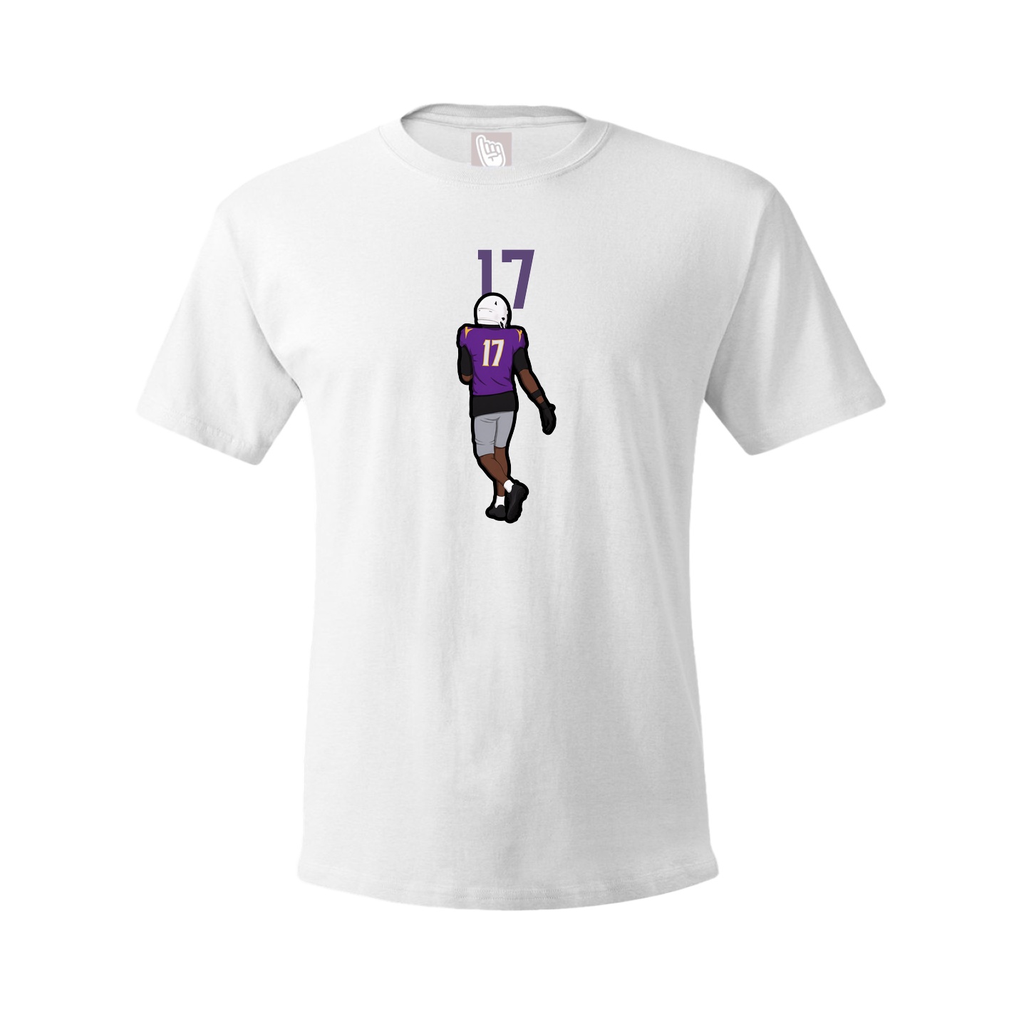 Youth Tee — Number Top in White