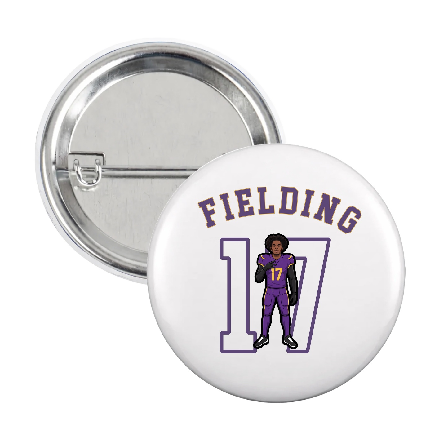 Game Day Button — Shirsey Arch in White